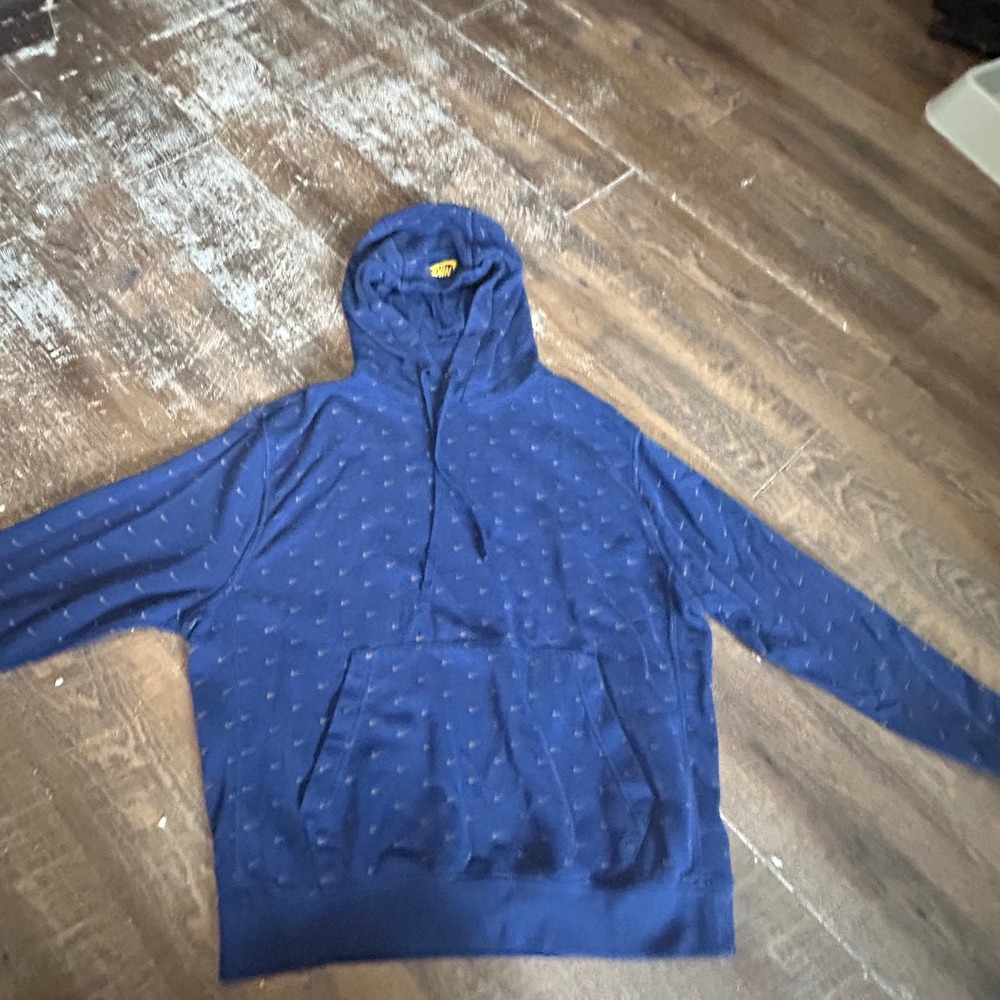 Nike Sportswear Club Fleece All Over Swoosh Print Hoodie Blue CJ5405-492 Mens M